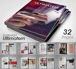 indesign模板－商业杂志(32页/通用型)：Indesign Ultimatem 32 Pages